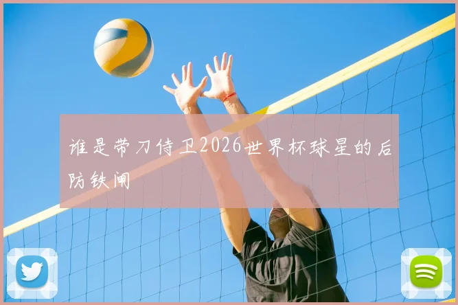 谁是带刀侍卫2026世界杯球星的后防铁闸
